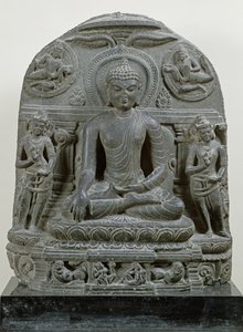 Buda Sentado en Meditación (basalto)